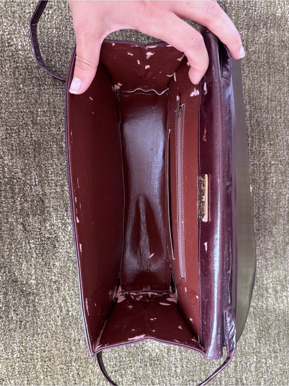 Vintage Stuart Weitzman Brown Leather Crossbody Bag - Picture 9 of 9